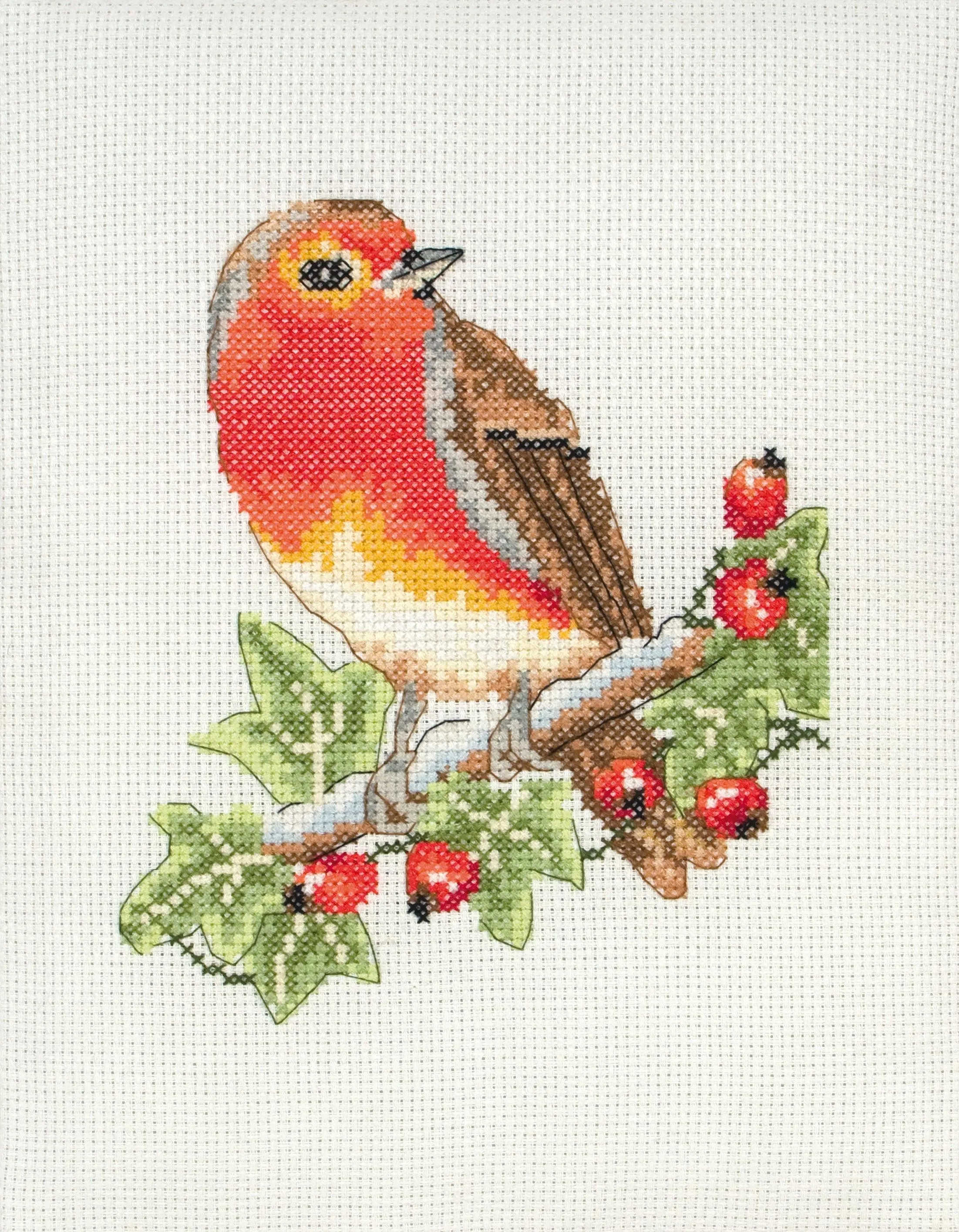 Cross Stitch Kit Anchor - Red Robin