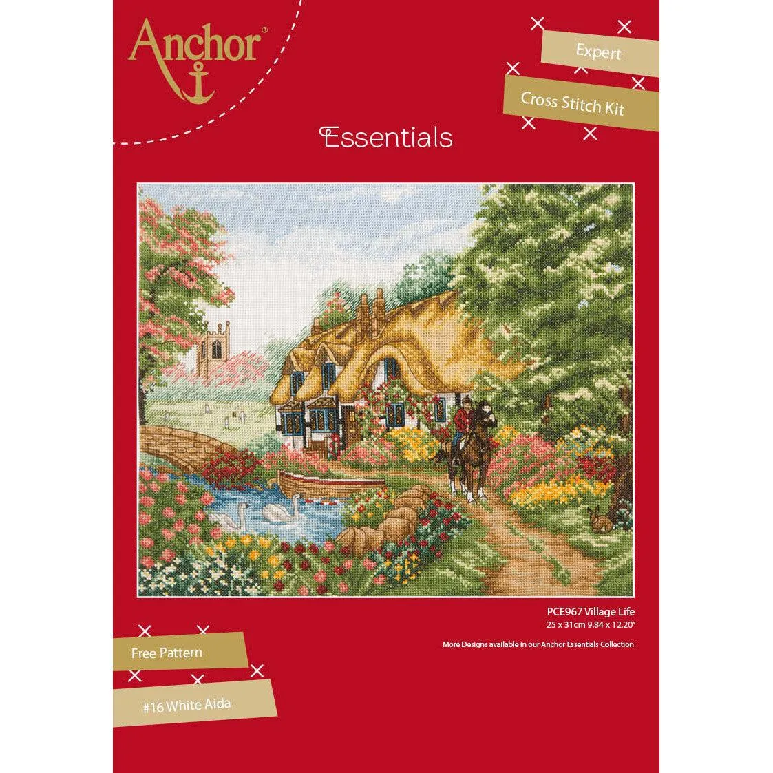 Cross Stitch Kit Anchor - Village Life