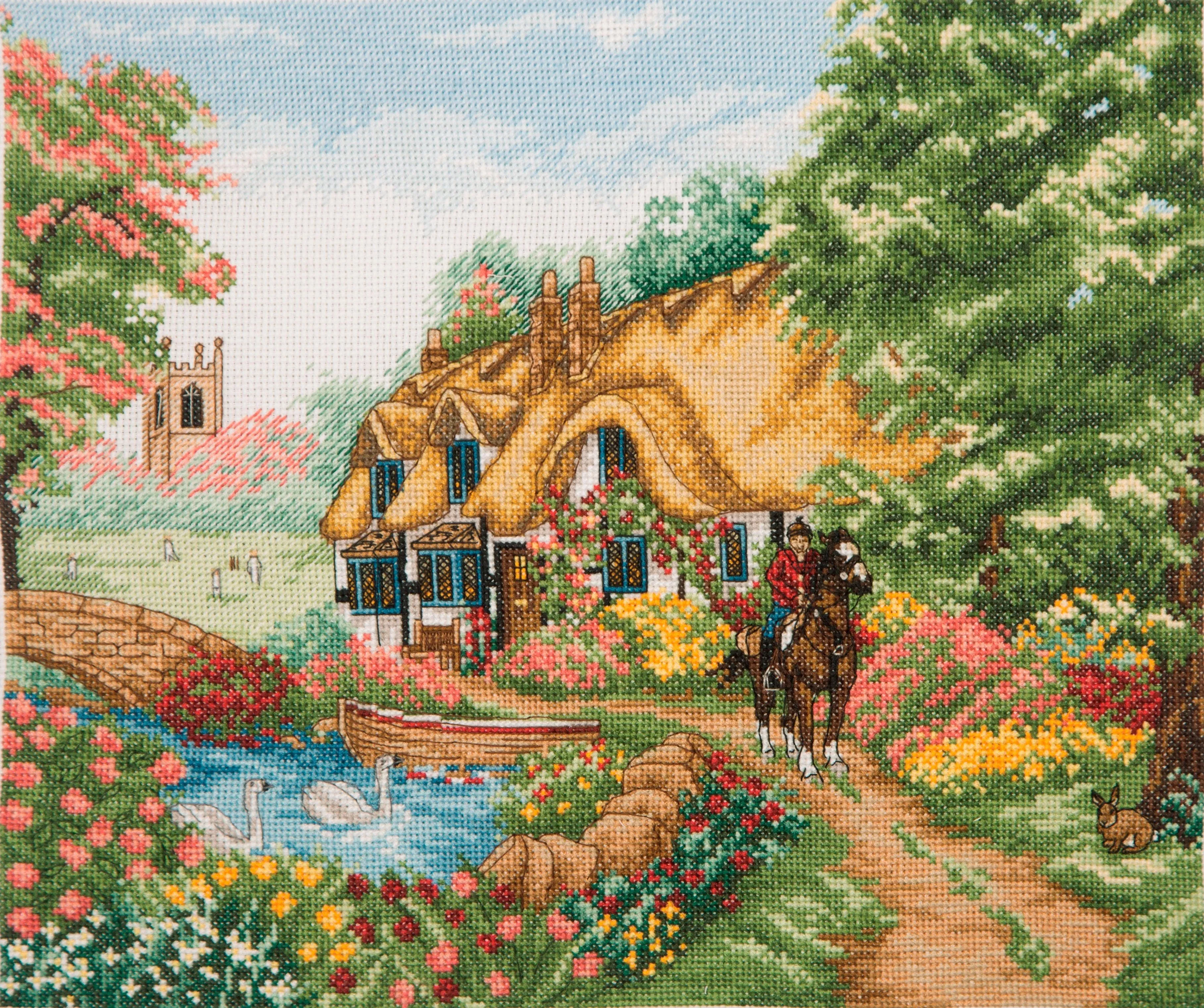 Cross Stitch Kit Anchor - Village Life
