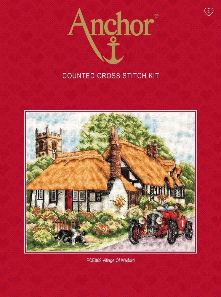 Cross Stitch Kit Anchor - Village Of Welford