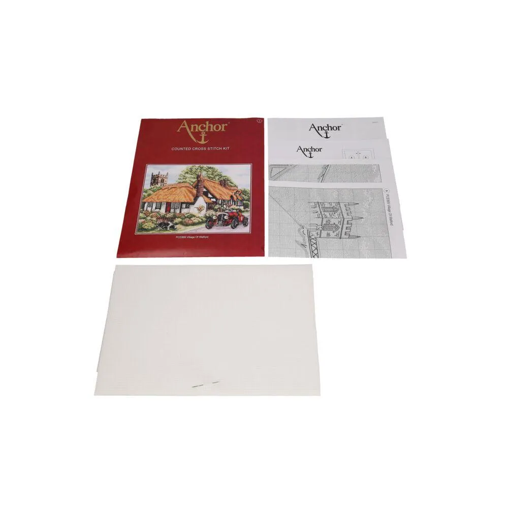 Cross Stitch Kit Anchor - Village Of Welford