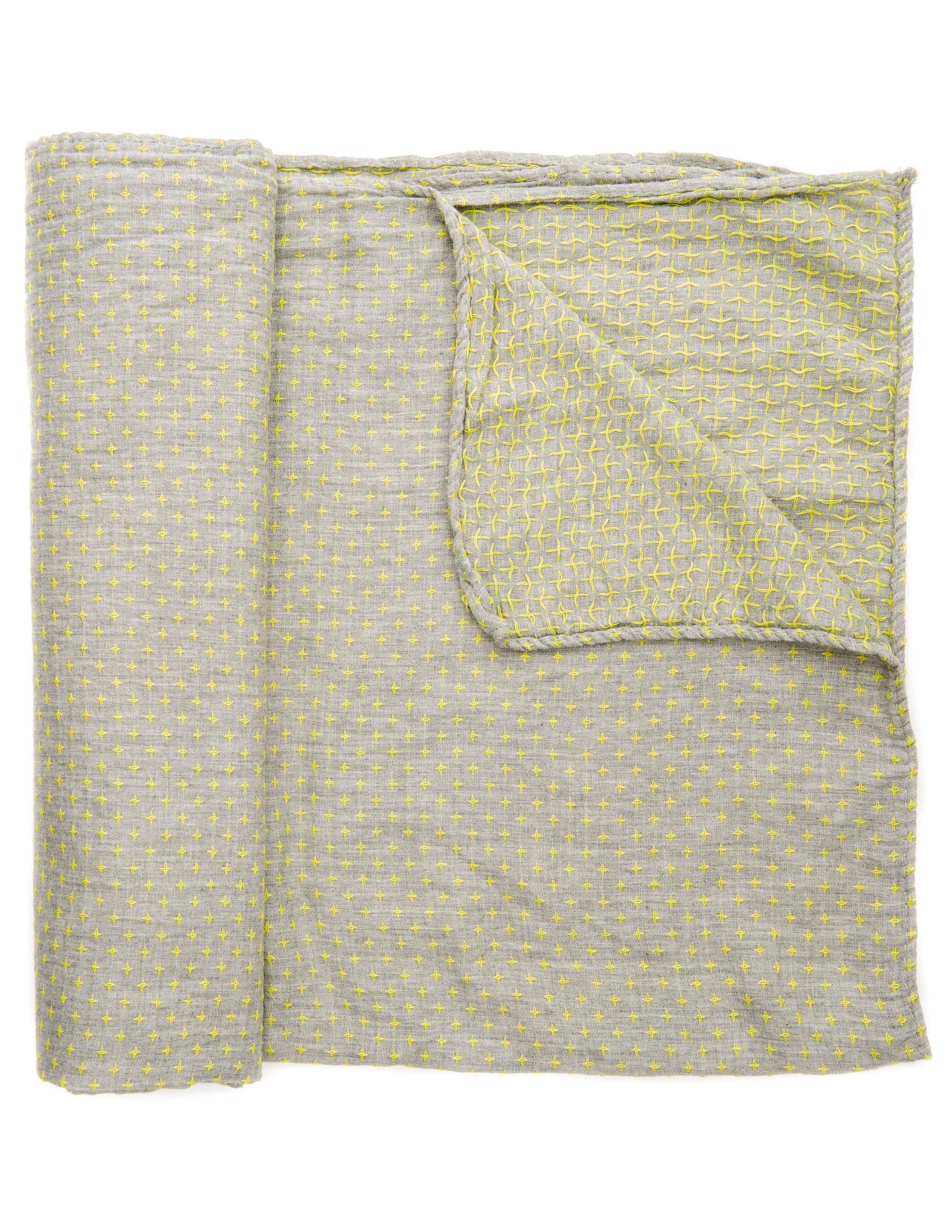 Cross-Stitch Unisex Cotton Summer Scarf