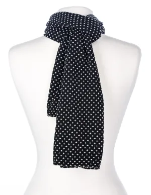 Cross-Stitch Unisex Cotton Summer Scarf
