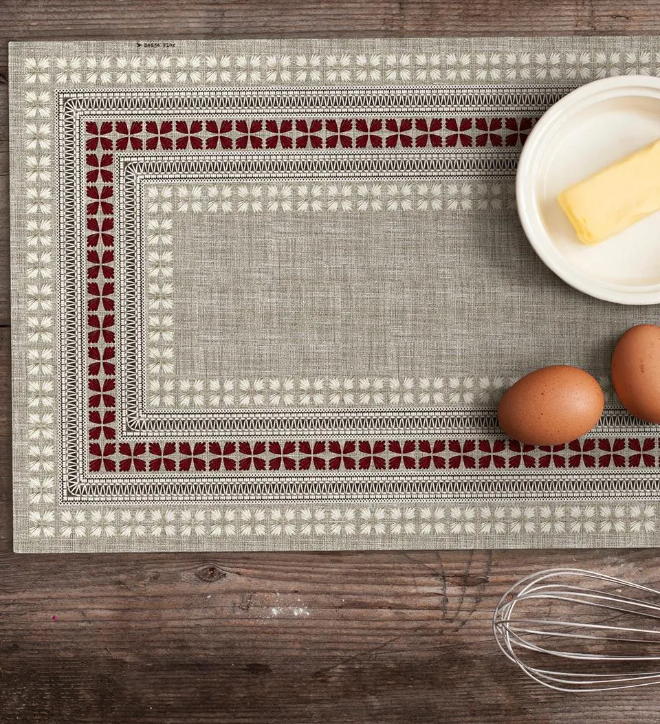Cross stitch Vinyl placemat