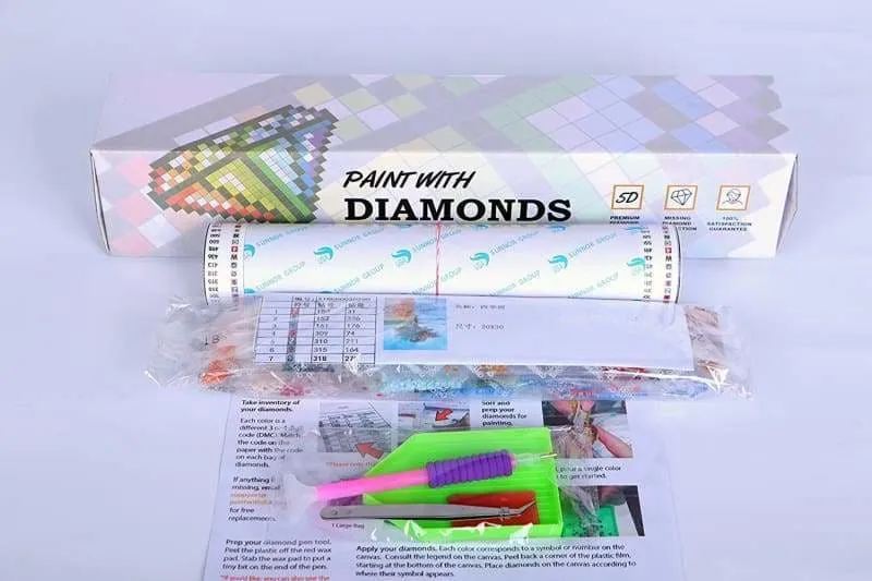 Crosses on the hill diamond painting kit