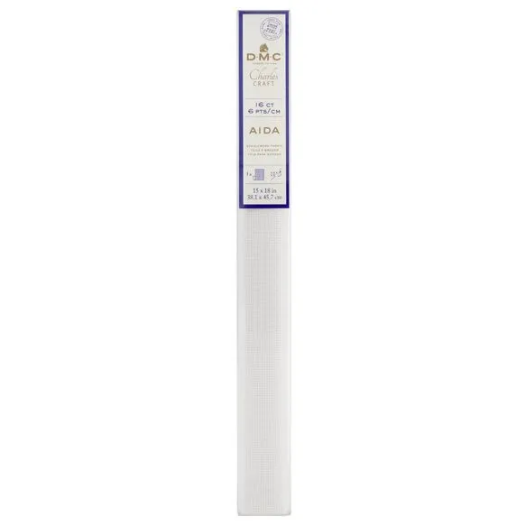 DMC 18 CT White Embroidery fabric