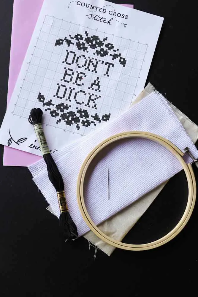 Don't Be A Dick Cross Stitch Kit