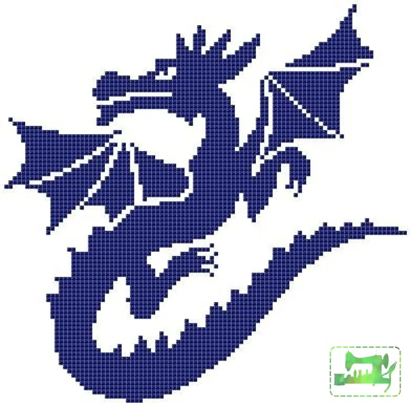 Dragon Silhouette - Celtic Rose Patterns