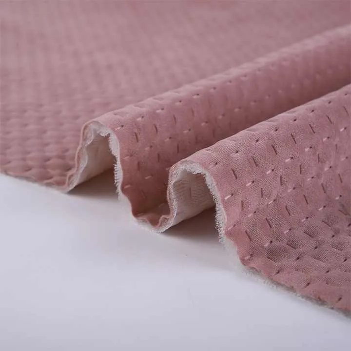 Dutch Velvet Ultrasonic Embossed Cross-قماش مخملي هولندي
