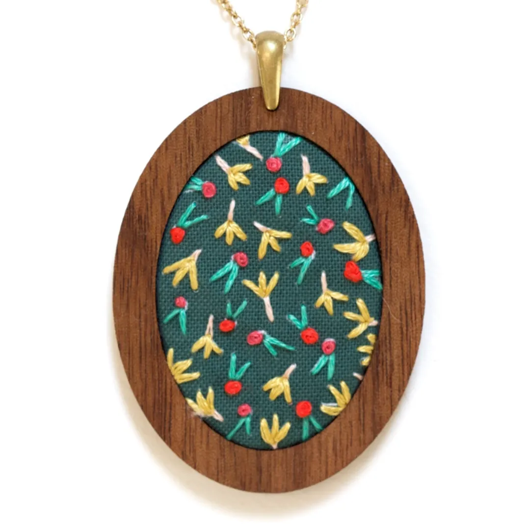 Embroidery Pendant Kit: Fruity | Beginner