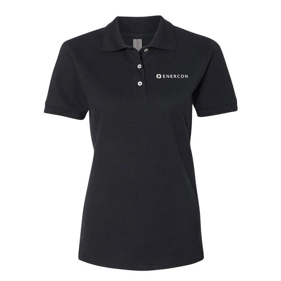 ENERCON Women's 100% Ringspun Cotton Piqué Polo