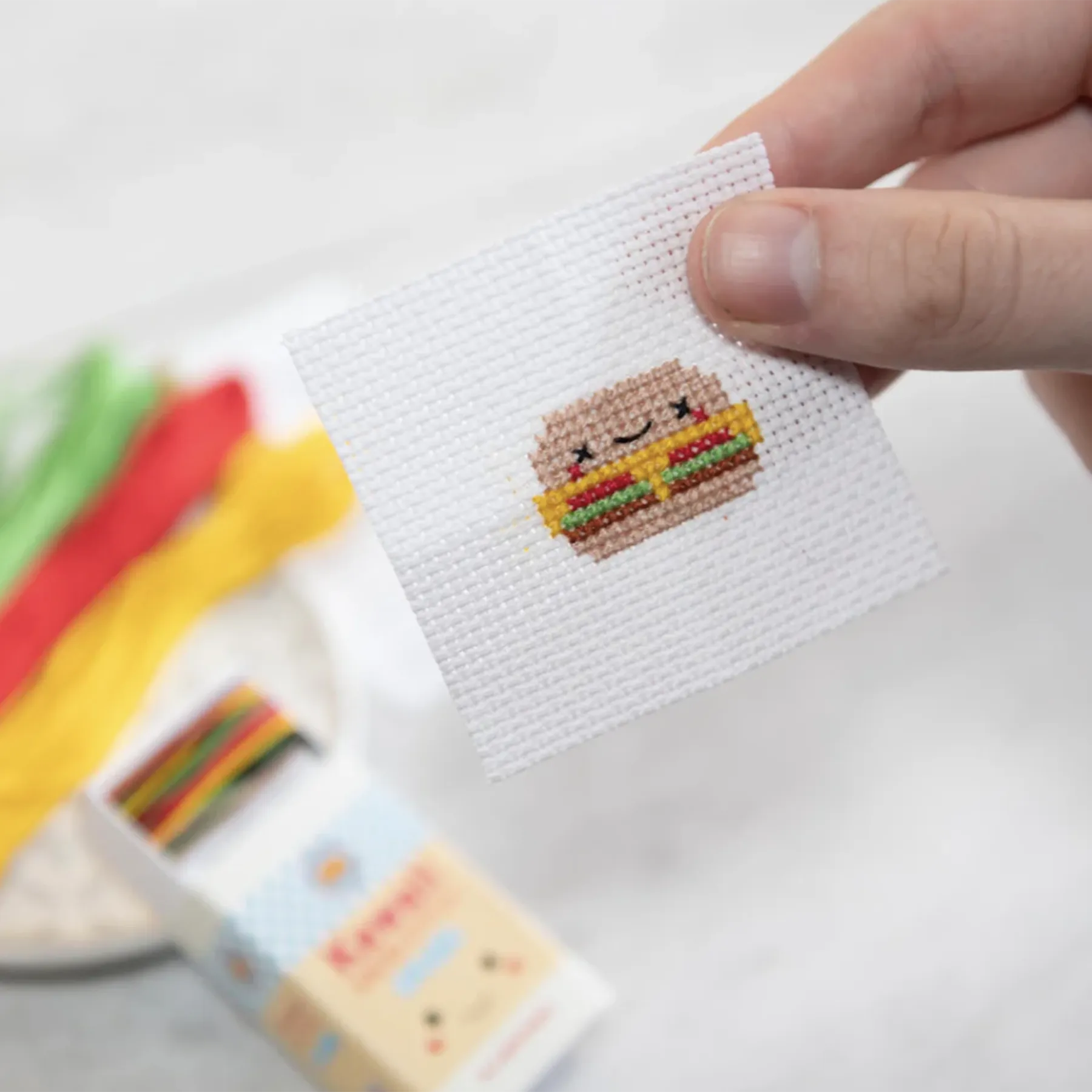 Fast Food Mini Cross Stitch Kit