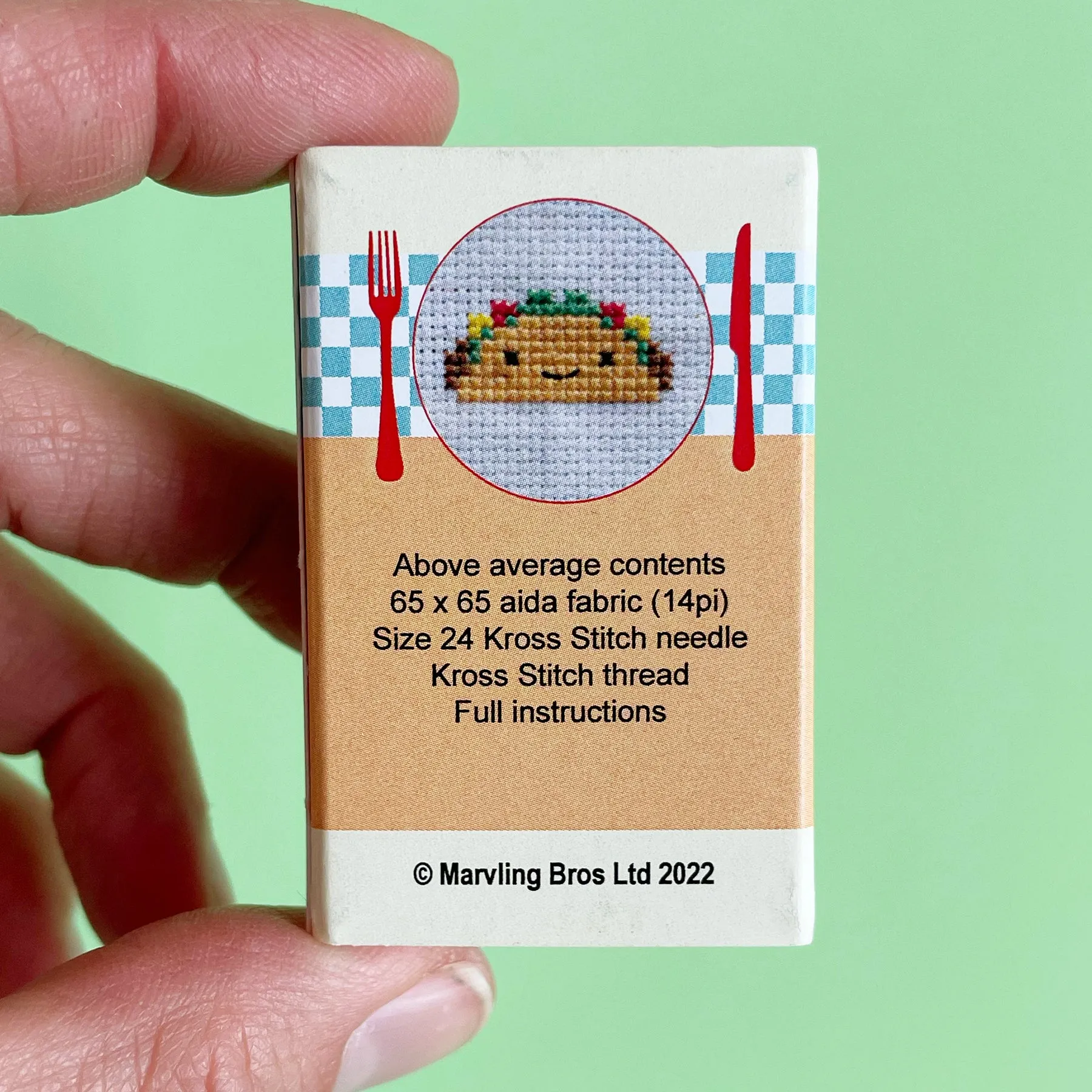 Fast Food Mini Cross Stitch Kit