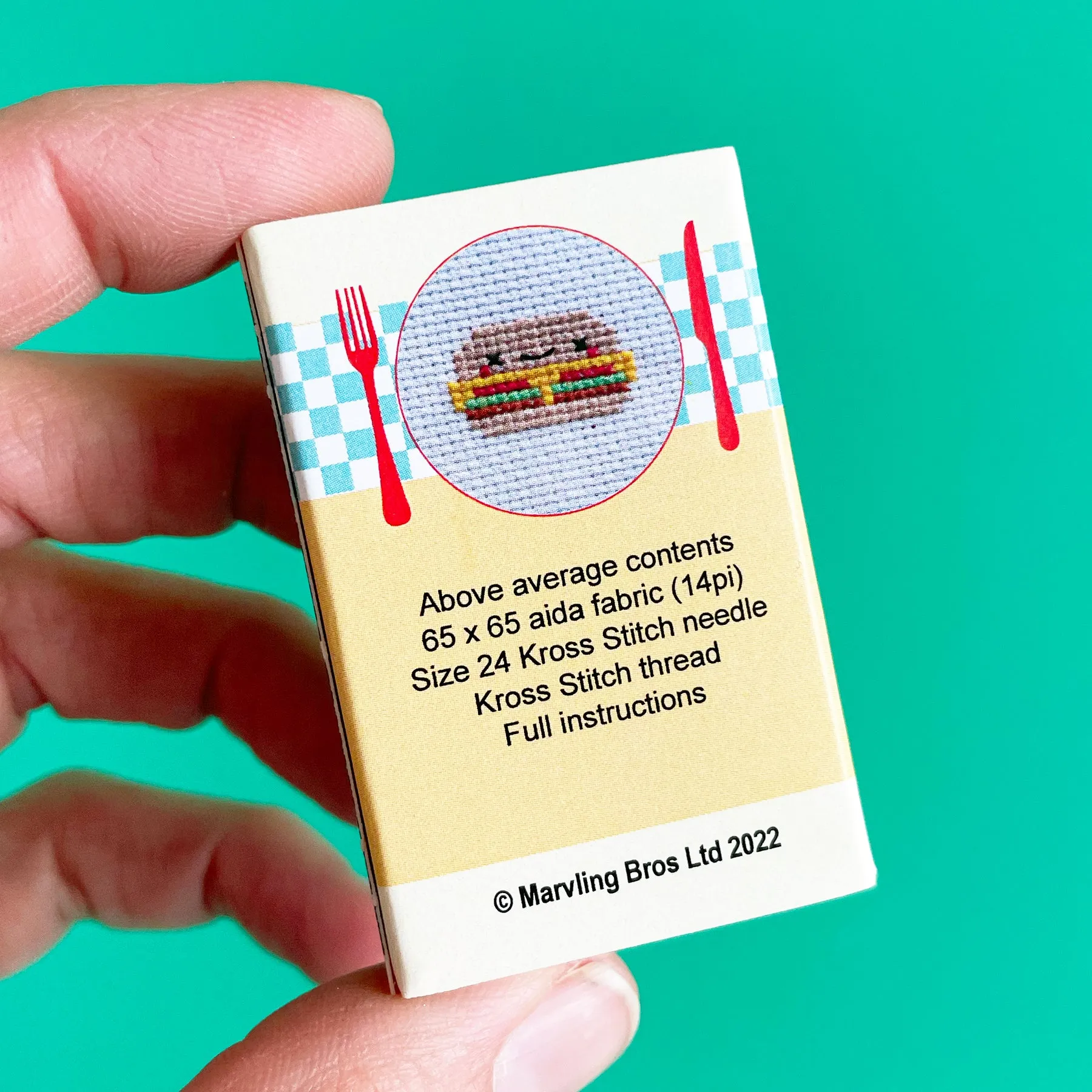 Fast Food Mini Cross Stitch Kit