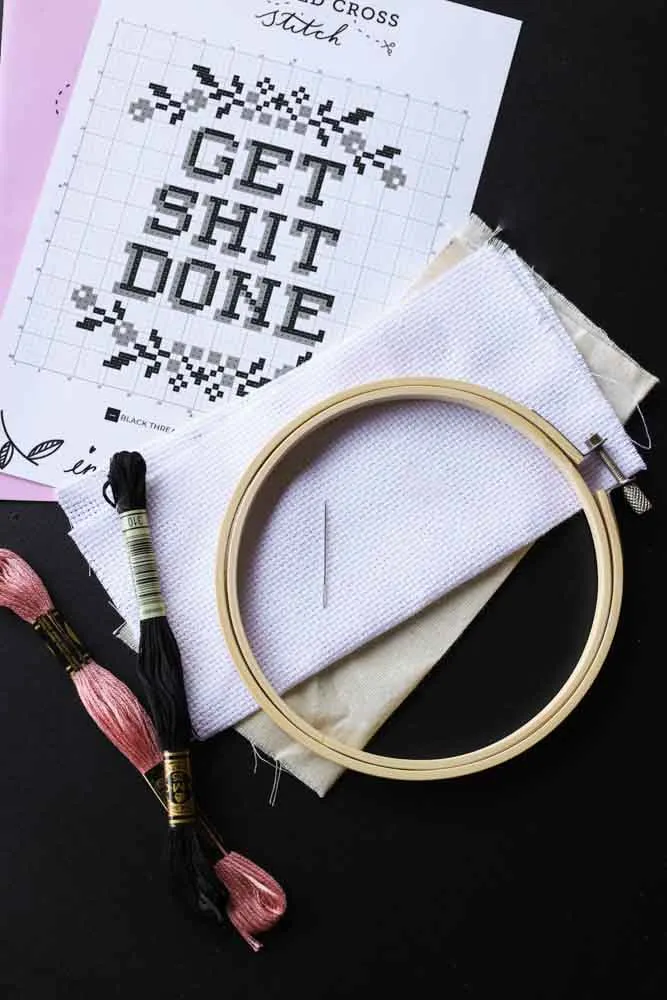 Get Shit Done Cross Stitch Kit