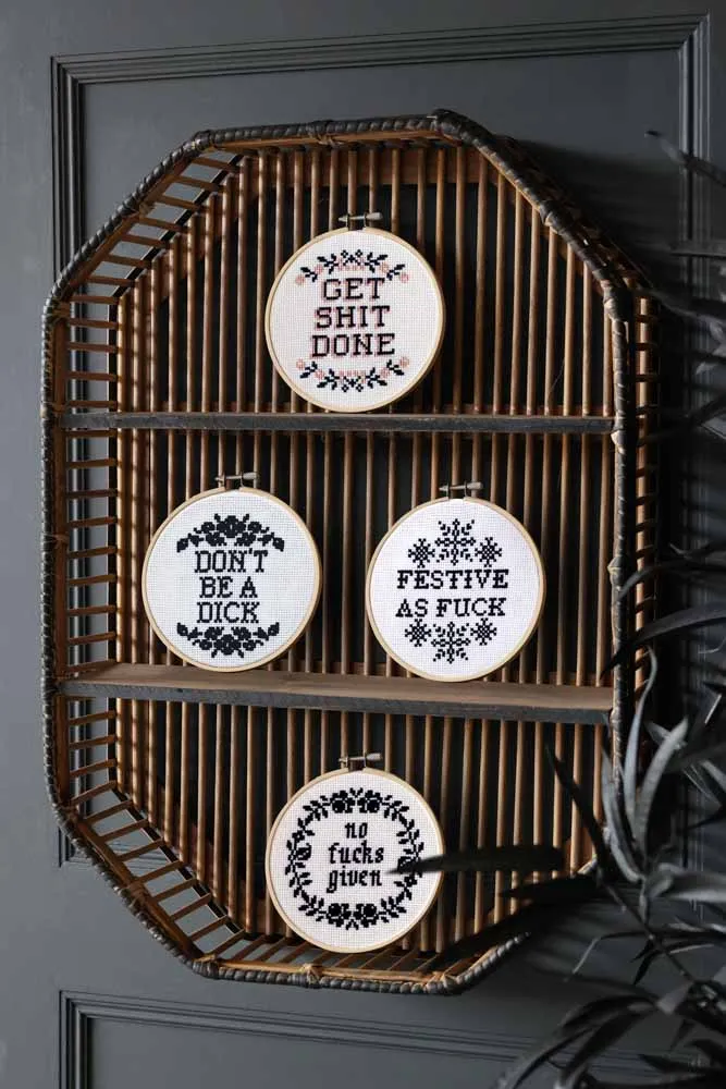 Get Shit Done Cross Stitch Kit