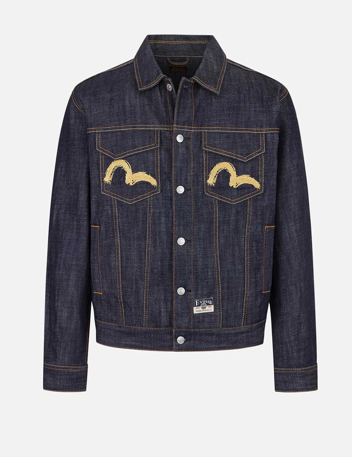 Hakutaku Embroidery Relax Fit Denim Jacket