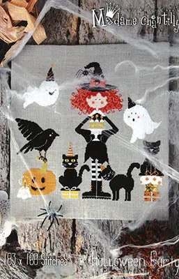 Halloween Party - Madame Chantilly - Cross Stitch Pattern