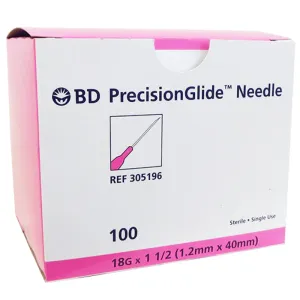 Hypodermic Needles, Sterile 100/Box