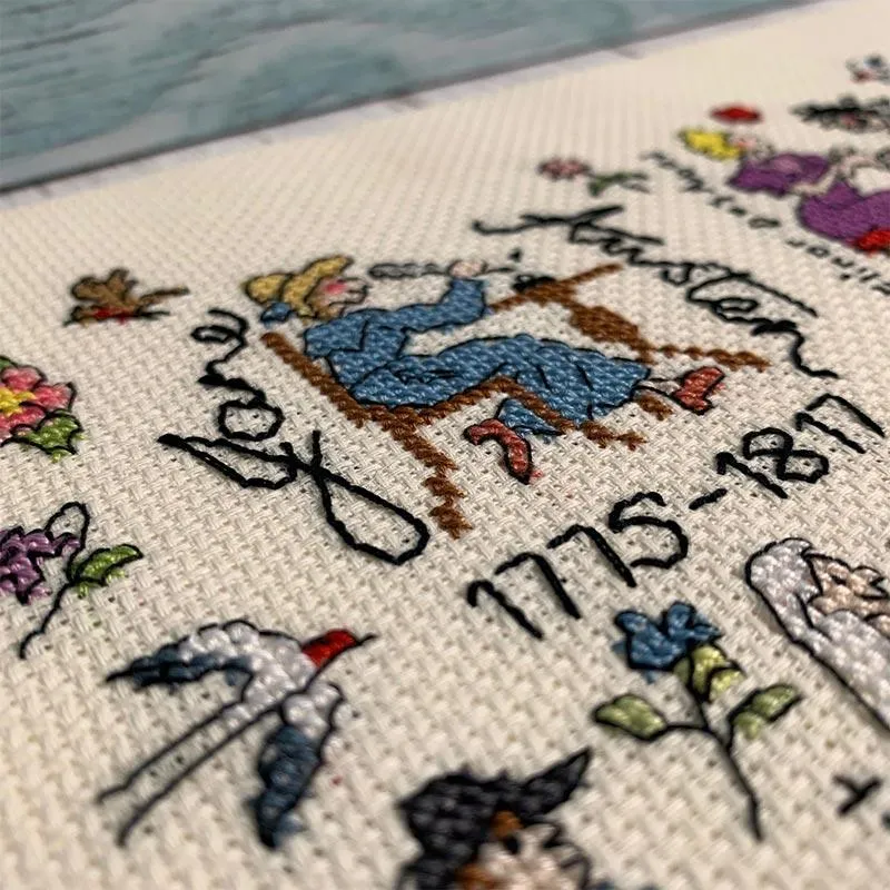 Jane Austen Cross Stitch - Counted Cross Stitch Kit