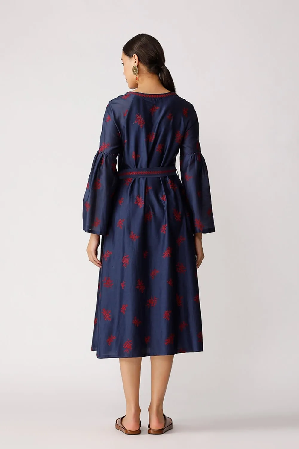 Jonah Belted Embroidered Dress