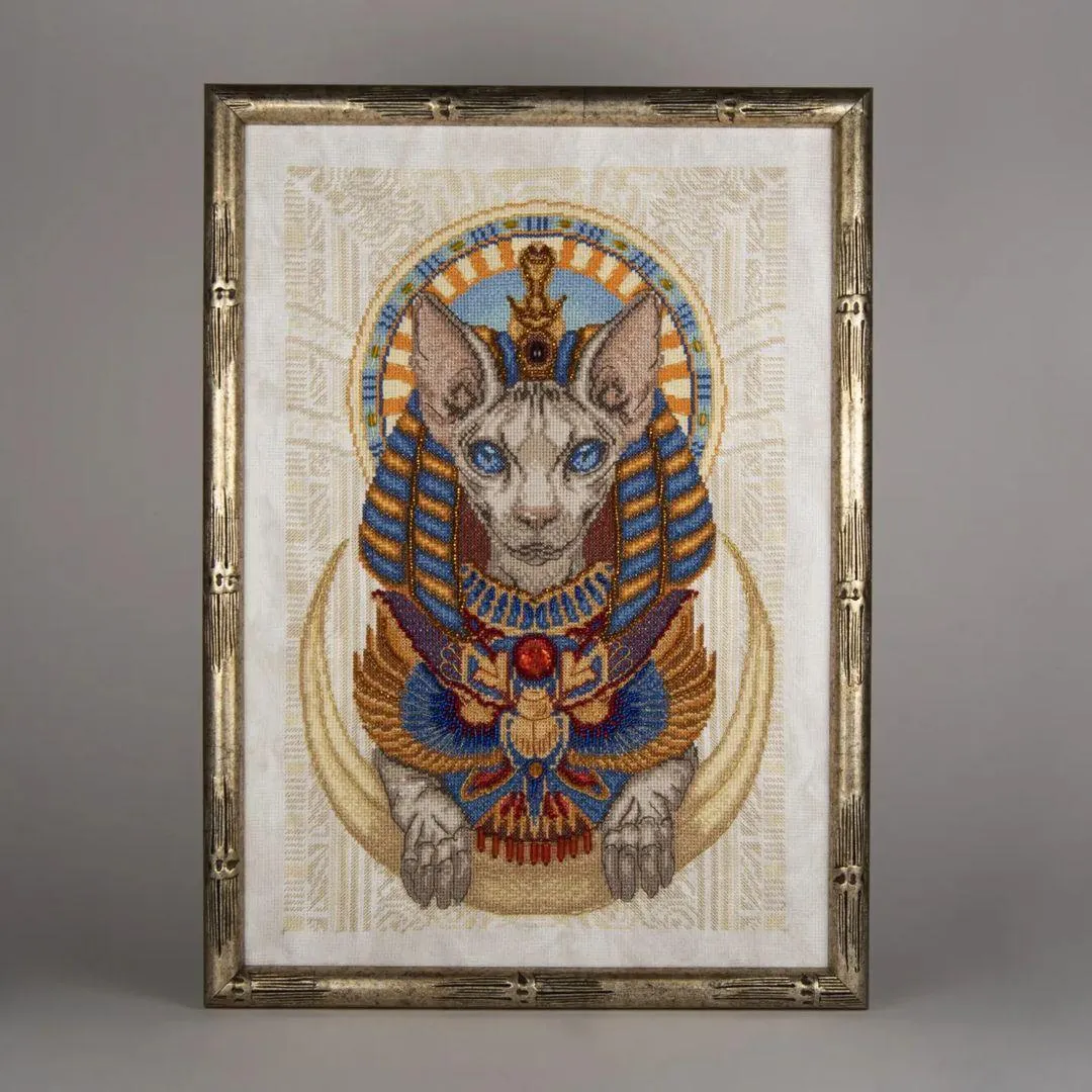 LEGENDS OF EGYPT, Counted Cross Stitch Kit, 14 count Aida, MOMENTOS MAGICOS (M-422)