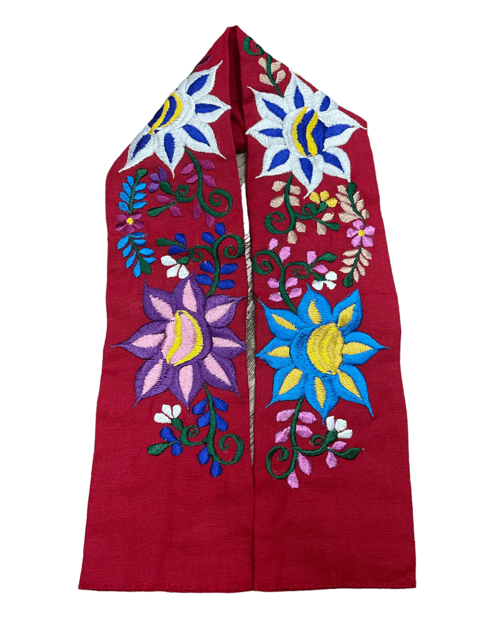Mexican Floral Embroidered Belt