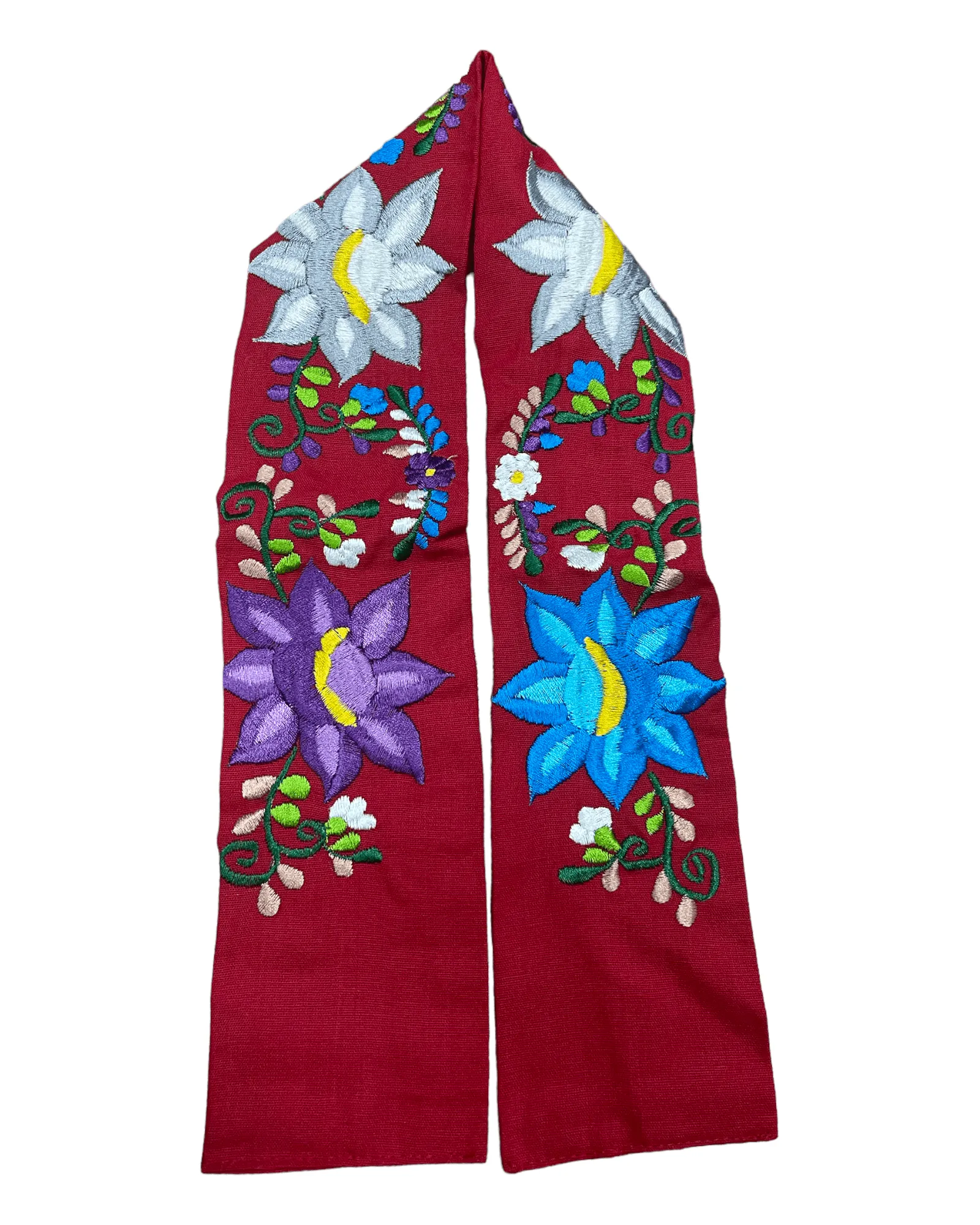 Mexican Floral Embroidered Belt