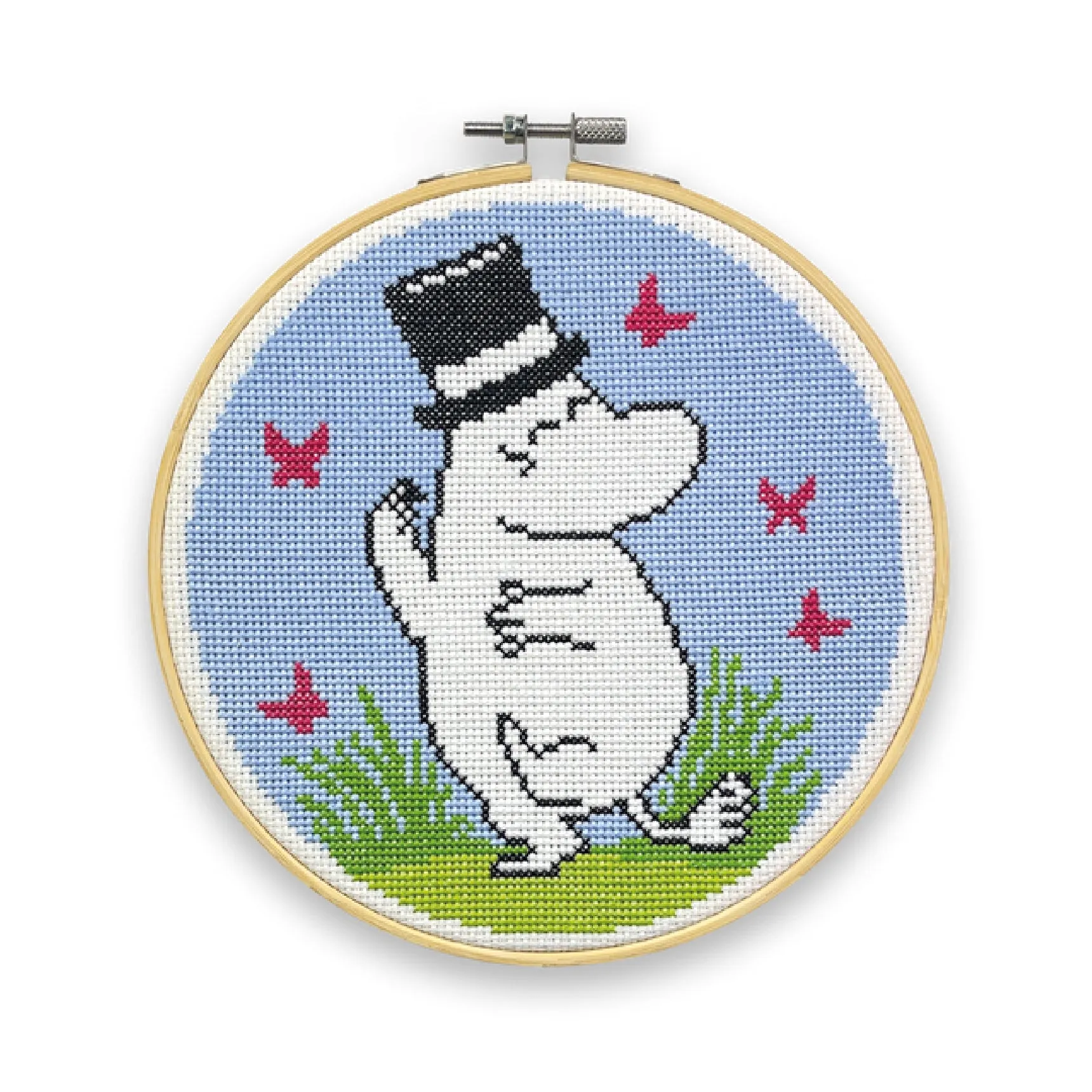 Moomin Cross Stitch Kit Moominpappa Dancing