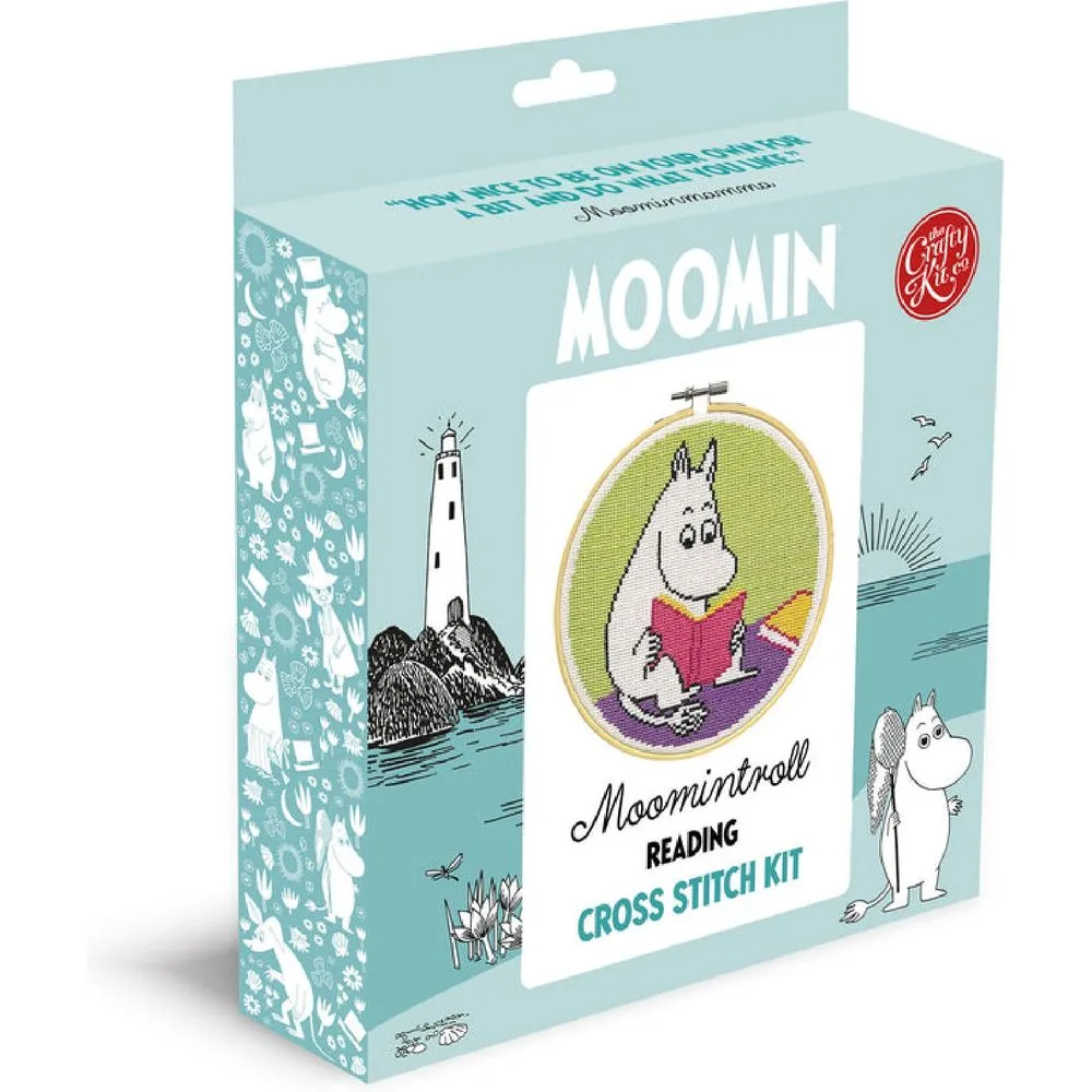 Moomin Cross Stitch Kit Moomintroll Reading