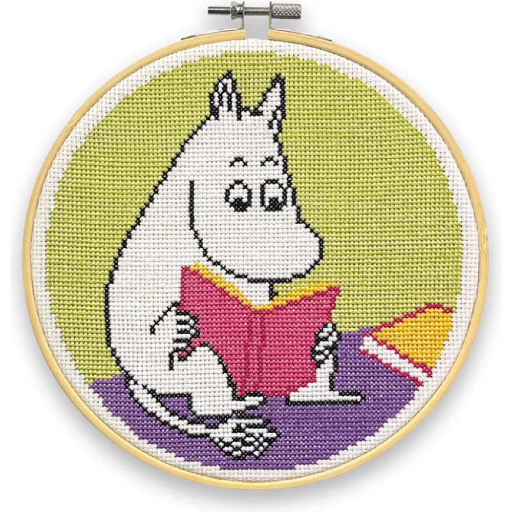 Moomin Cross Stitch Kit Moomintroll Reading