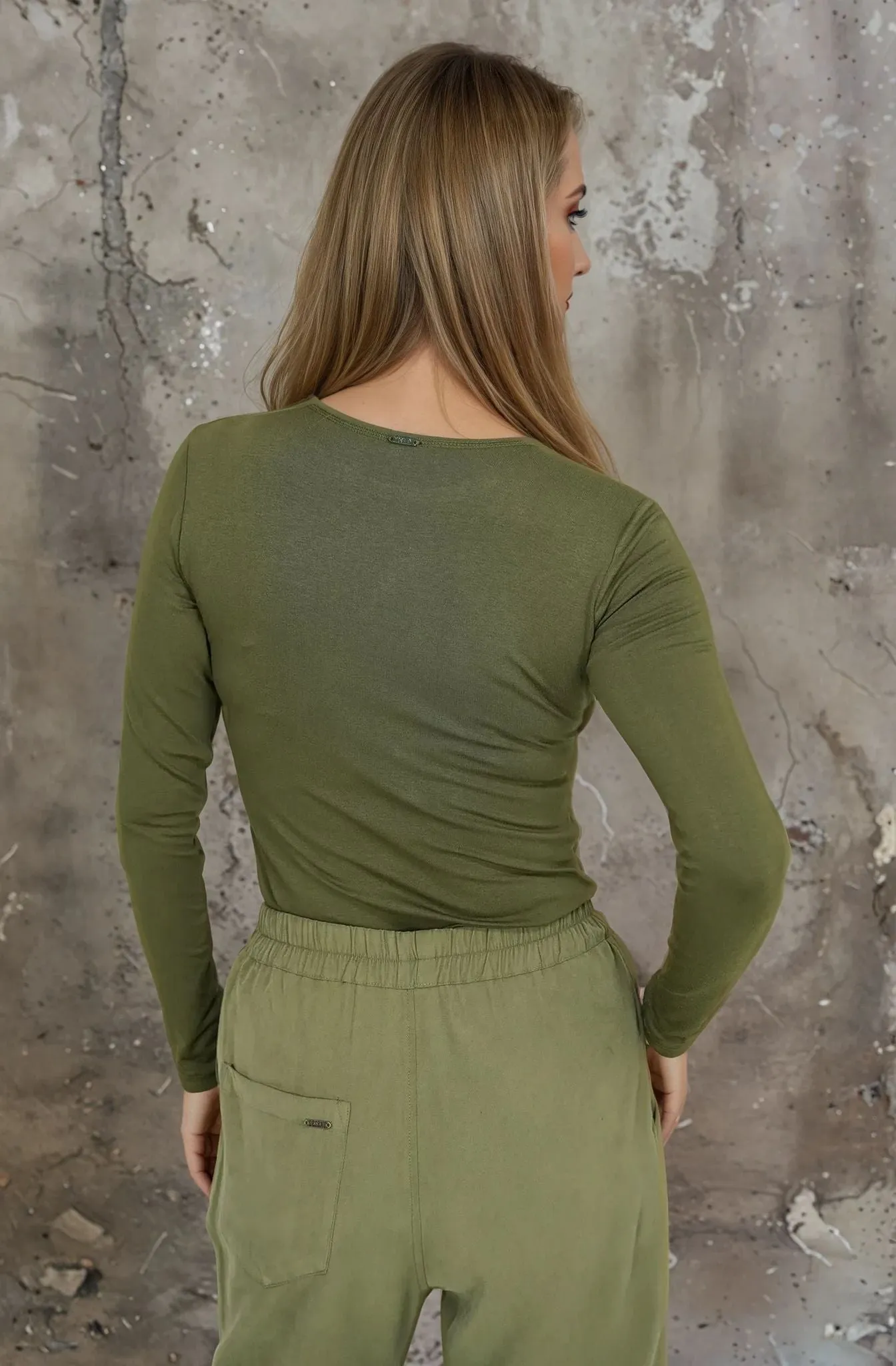Olive Long Sleeve Tee