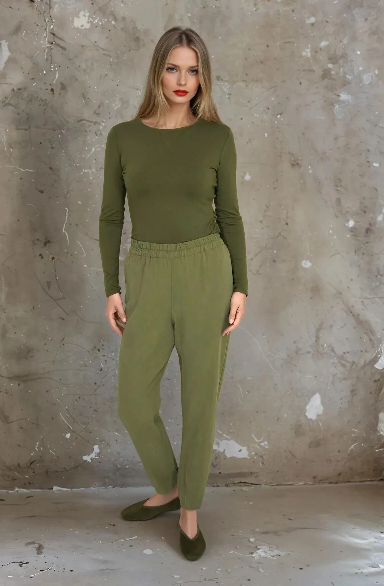Olive Long Sleeve Tee