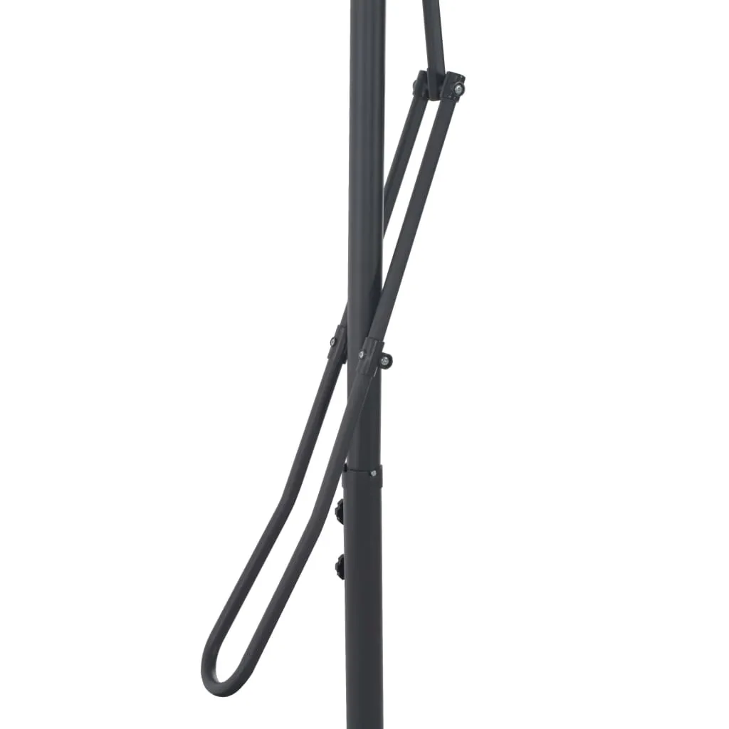 Outdoor Parasol with Steel Pole 300 cm Taupe