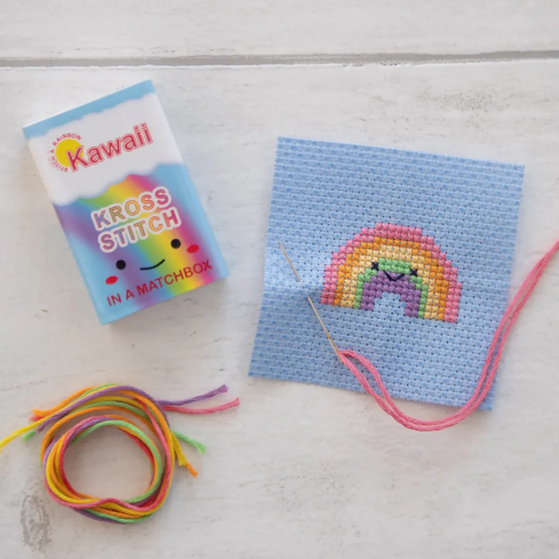 Rainbow Mini Cross Stitch Kit