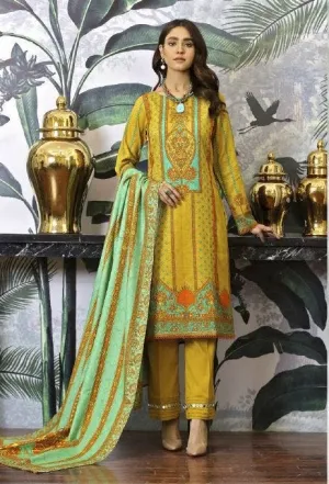 Ready to Wear Khaddar Collection by Cross Stitch 01