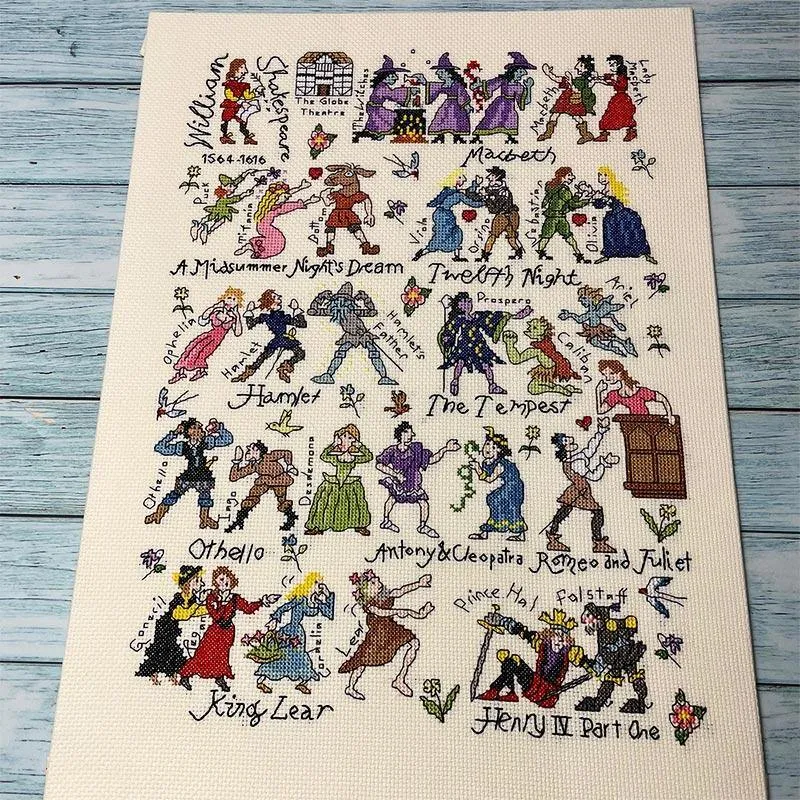 Shakespeare Cross Stitch - Counted Cross Stitch Kit