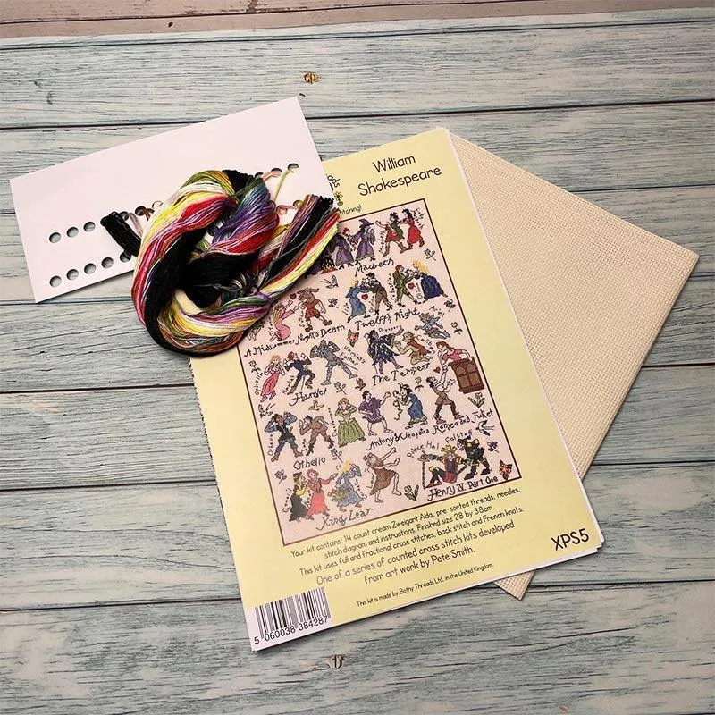 Shakespeare Cross Stitch - Counted Cross Stitch Kit