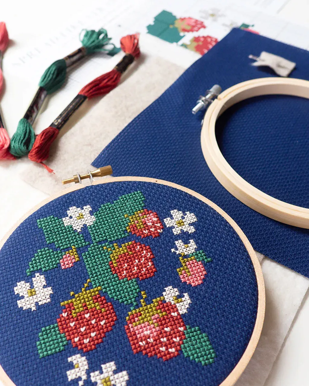 Spread Like Strawberries Cross Stitch Kit
