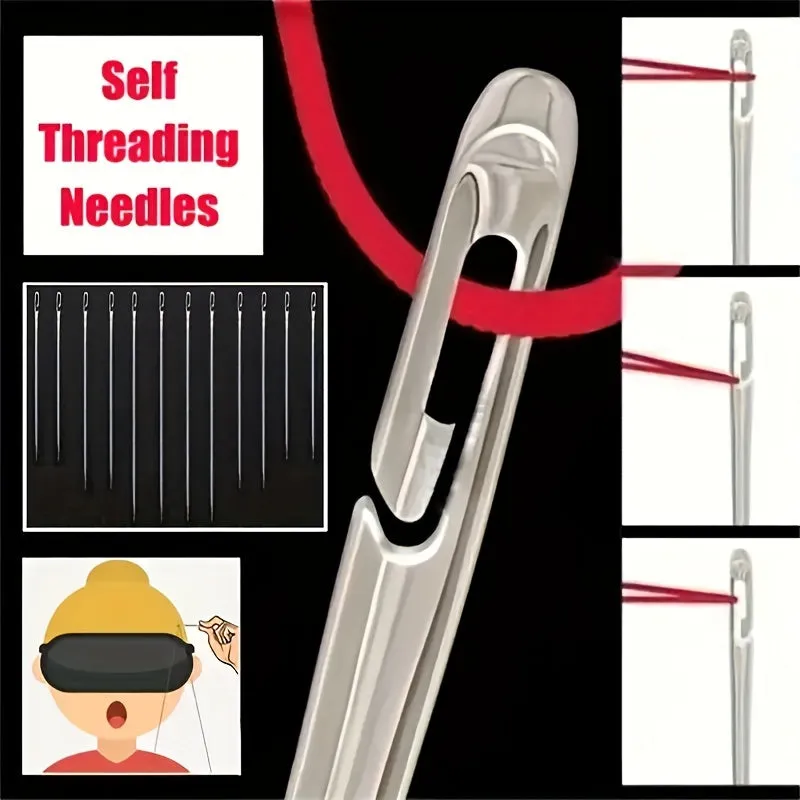 Stainless Steel Sewing Needles Set for Embroidery and Cross Stitch