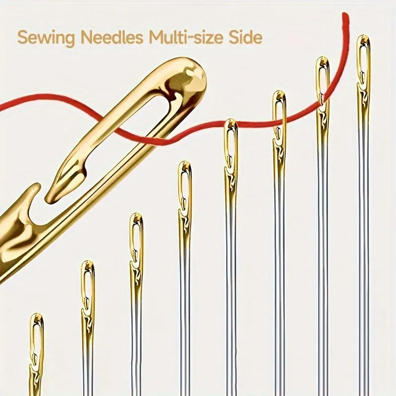 Stainless Steel Sewing Needles Set for Embroidery and Cross Stitch
