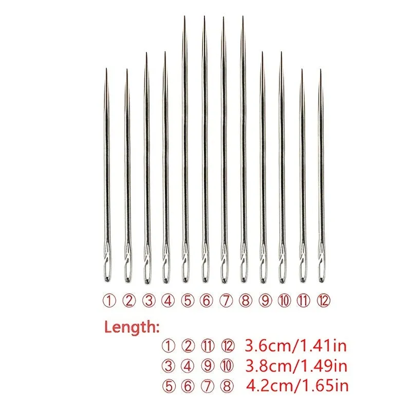 Stainless Steel Sewing Needles Set for Embroidery and Cross Stitch