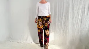 Vintage 60s Uzbek Suzani Silk Embroidered Pants! Amazing!!