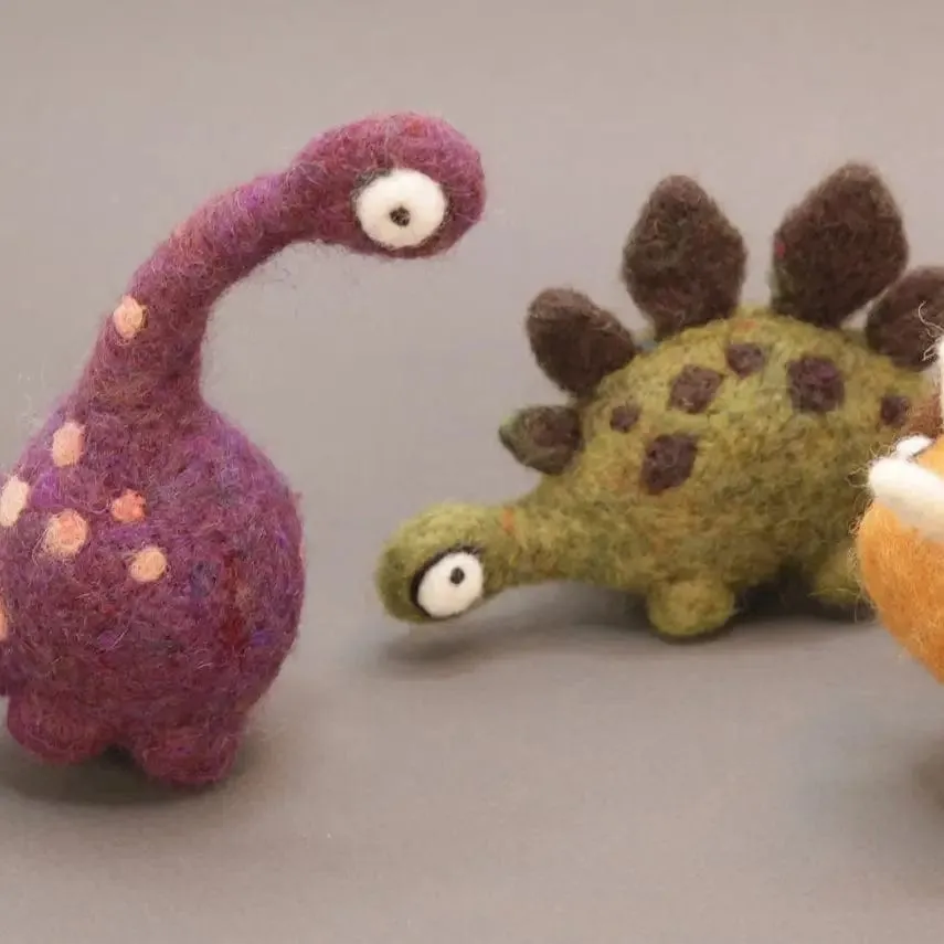 Woolbuddy Dinosaur Needle Felting Kit